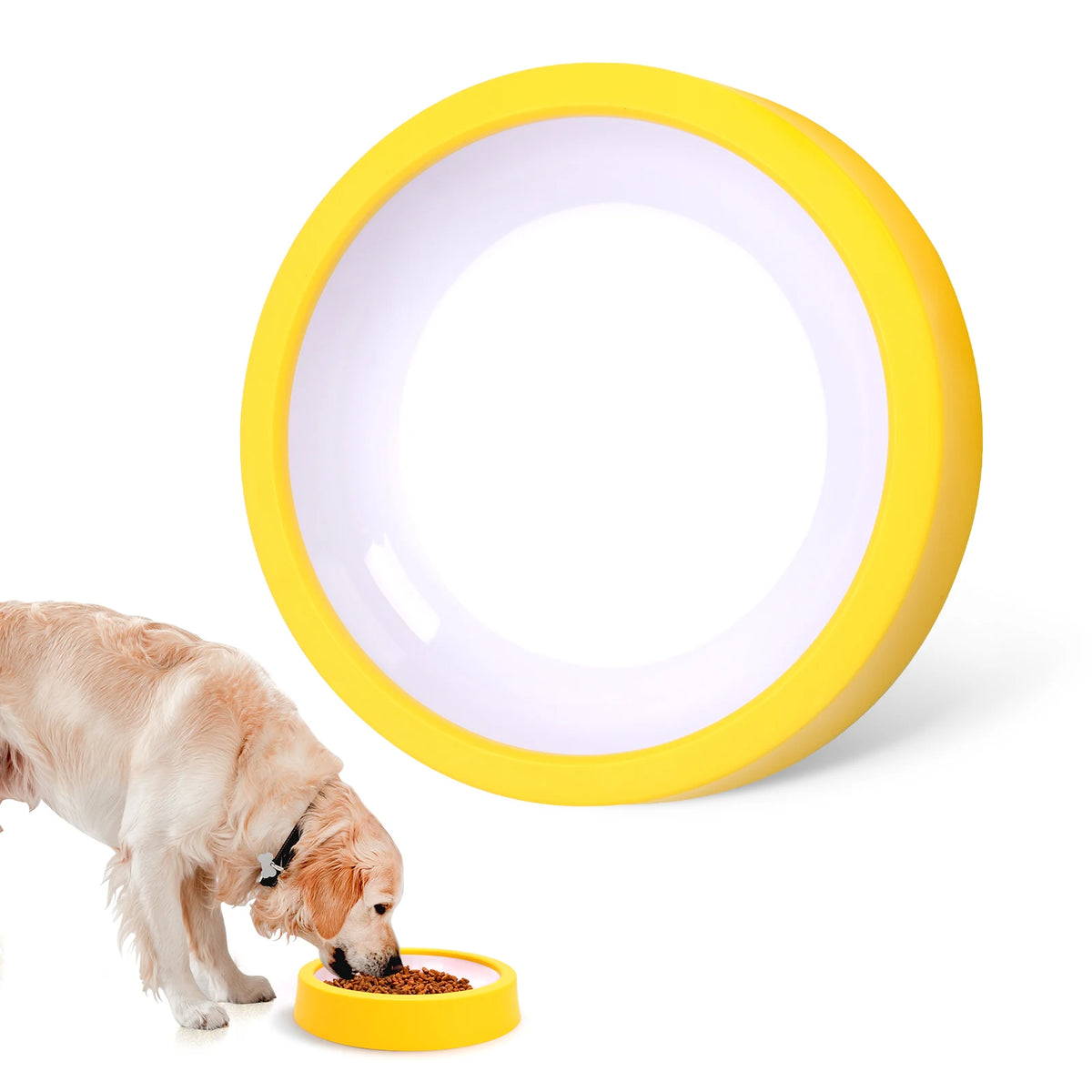 Slow Feeder Dog Bowl – Anti-Gulp Maze Bowl for Healthier Eating, Non-Slip Base