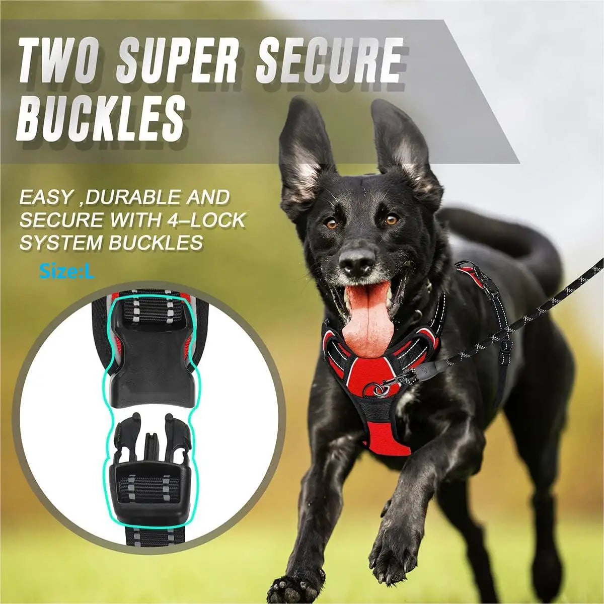 Easy Walk No-Pull Dog Harness – Front Clip, Reflective & Comfort Handle