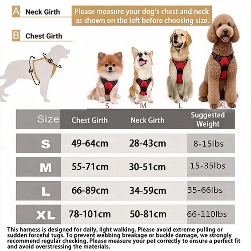 Easy Walk No-Pull Dog Harness – Front Clip, Reflective & Comfort Handle
