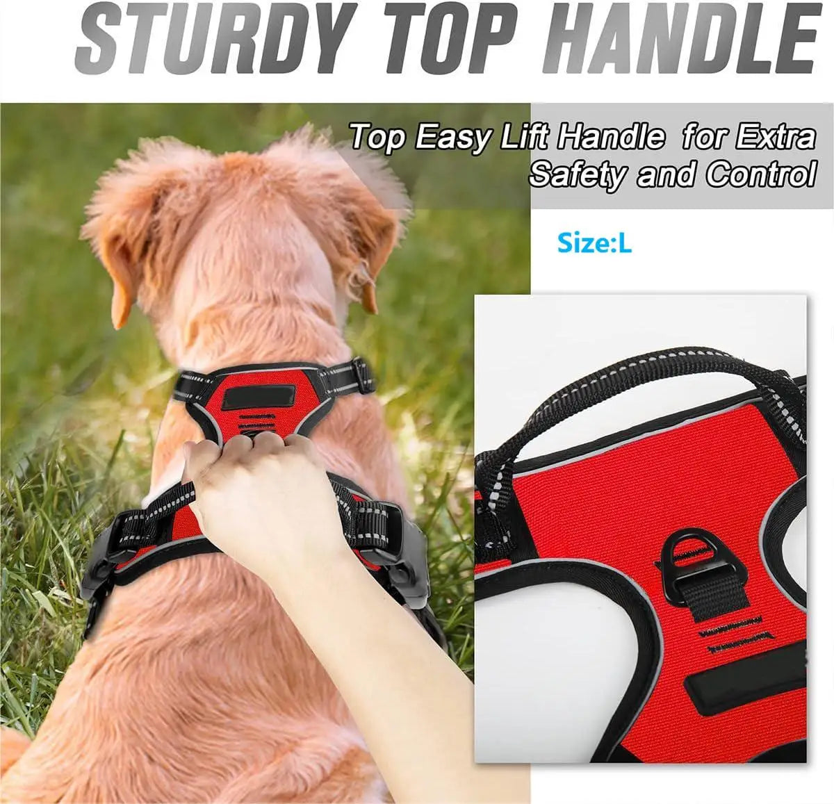 Easy Walk No-Pull Dog Harness – Front Clip, Reflective & Comfort Handle