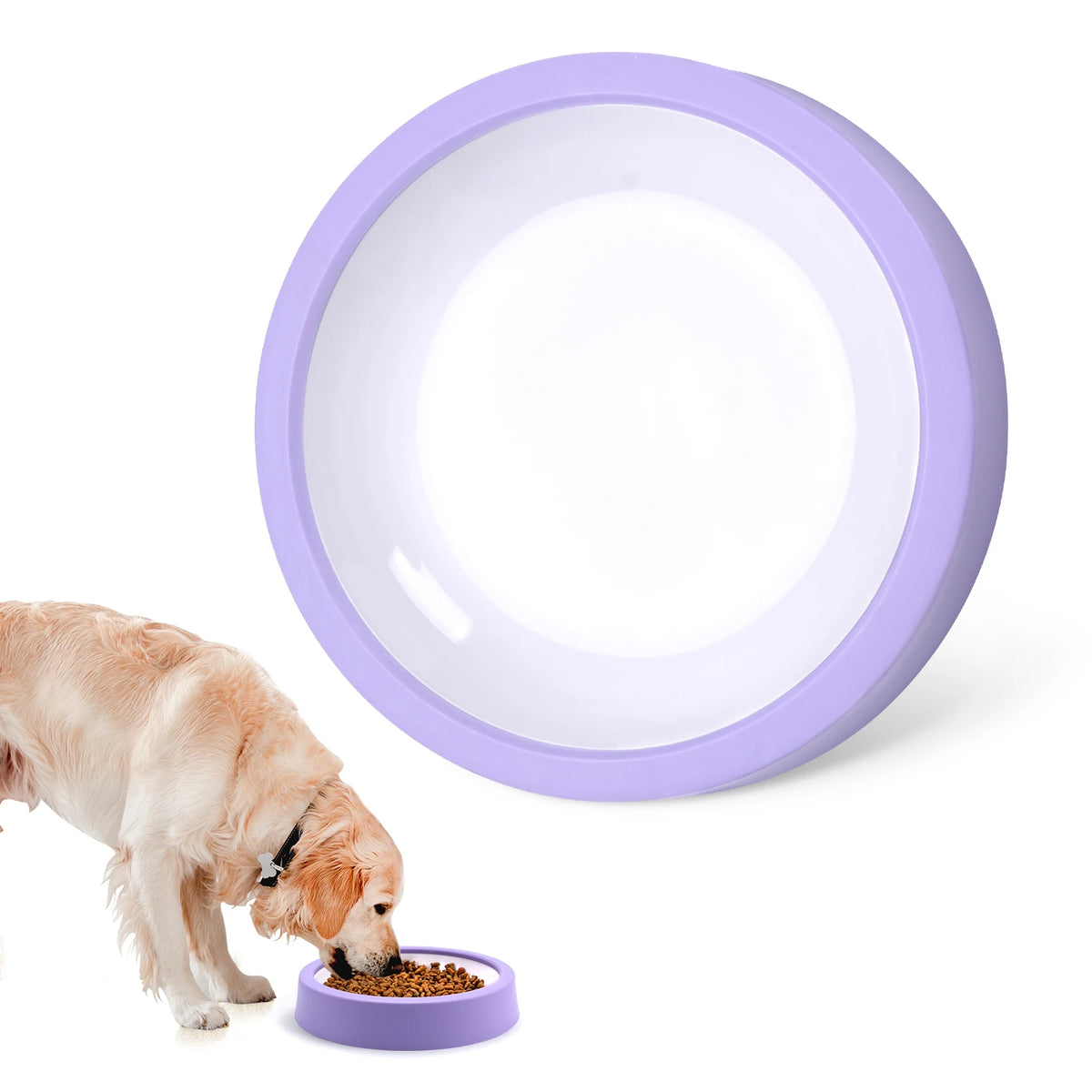 Slow Feeder Dog Bowl – Anti-Gulp Maze Bowl for Healthier Eating, Non-Slip Base