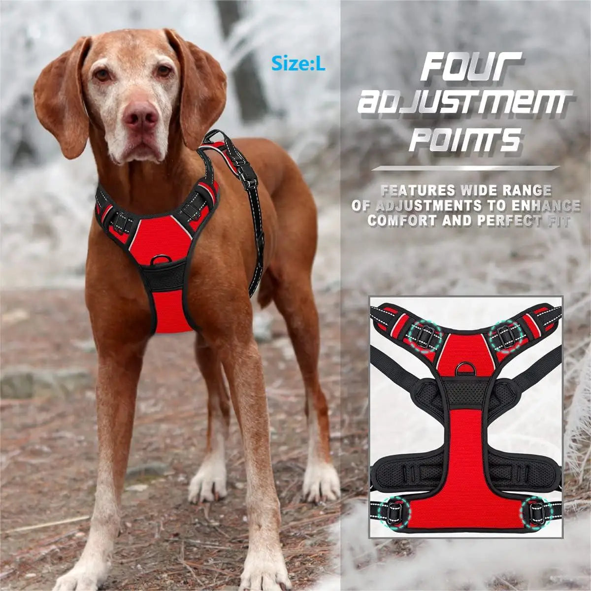 Easy Walk No-Pull Dog Harness – Front Clip, Reflective & Comfort Handle